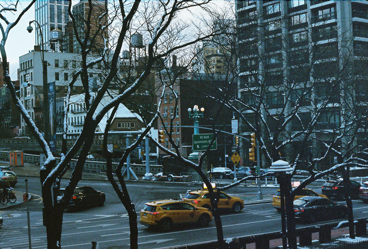 A Winter Morning in New York Traffic